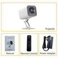 P30 Android 11 Smart Projector WiFi 6 4K 1080P Video Support 1280x720P Native Portable Home Entertainment System
