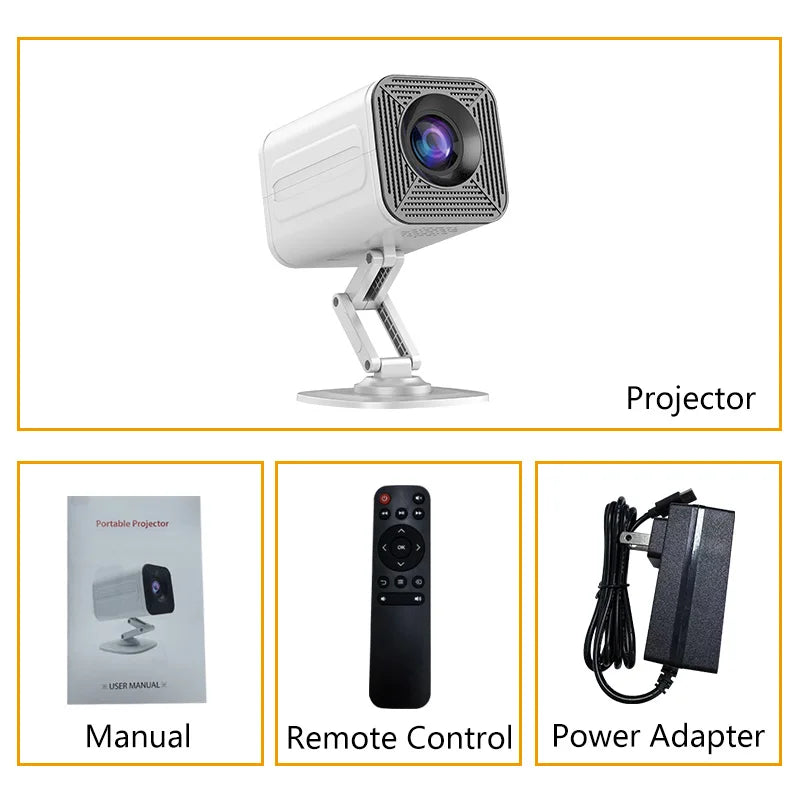 P30 Android 11 Smart Projector WiFi 6 4K 1080P Video Support 1280x720P Native Portable Home Entertainment System